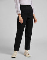 Damskie Spodnie Jeansowe Lee Stella Tapered Black Duns L31JNECY 112107168